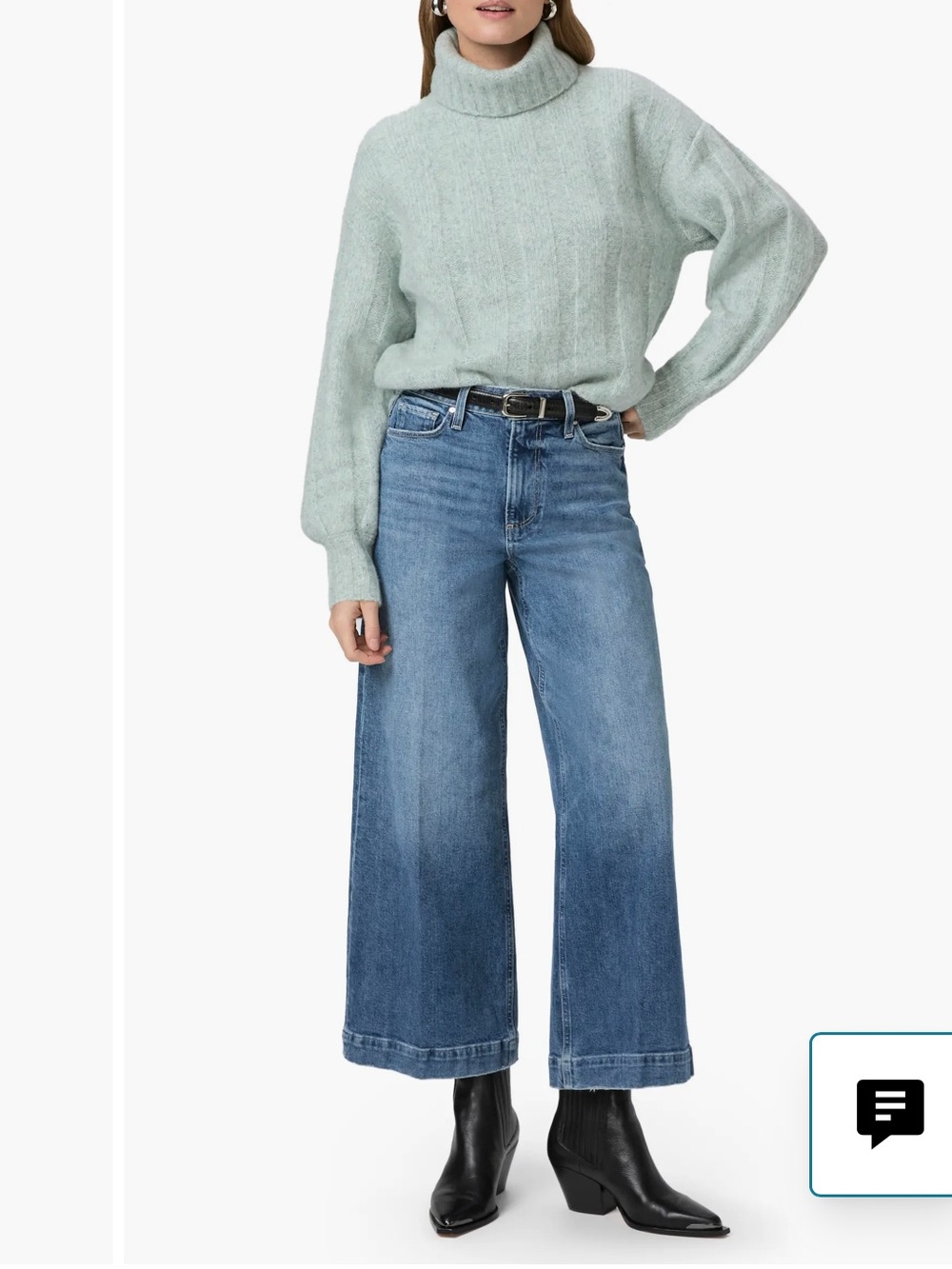 PAIGE Harper High Waist Ankle Wide
Leg Jeans
